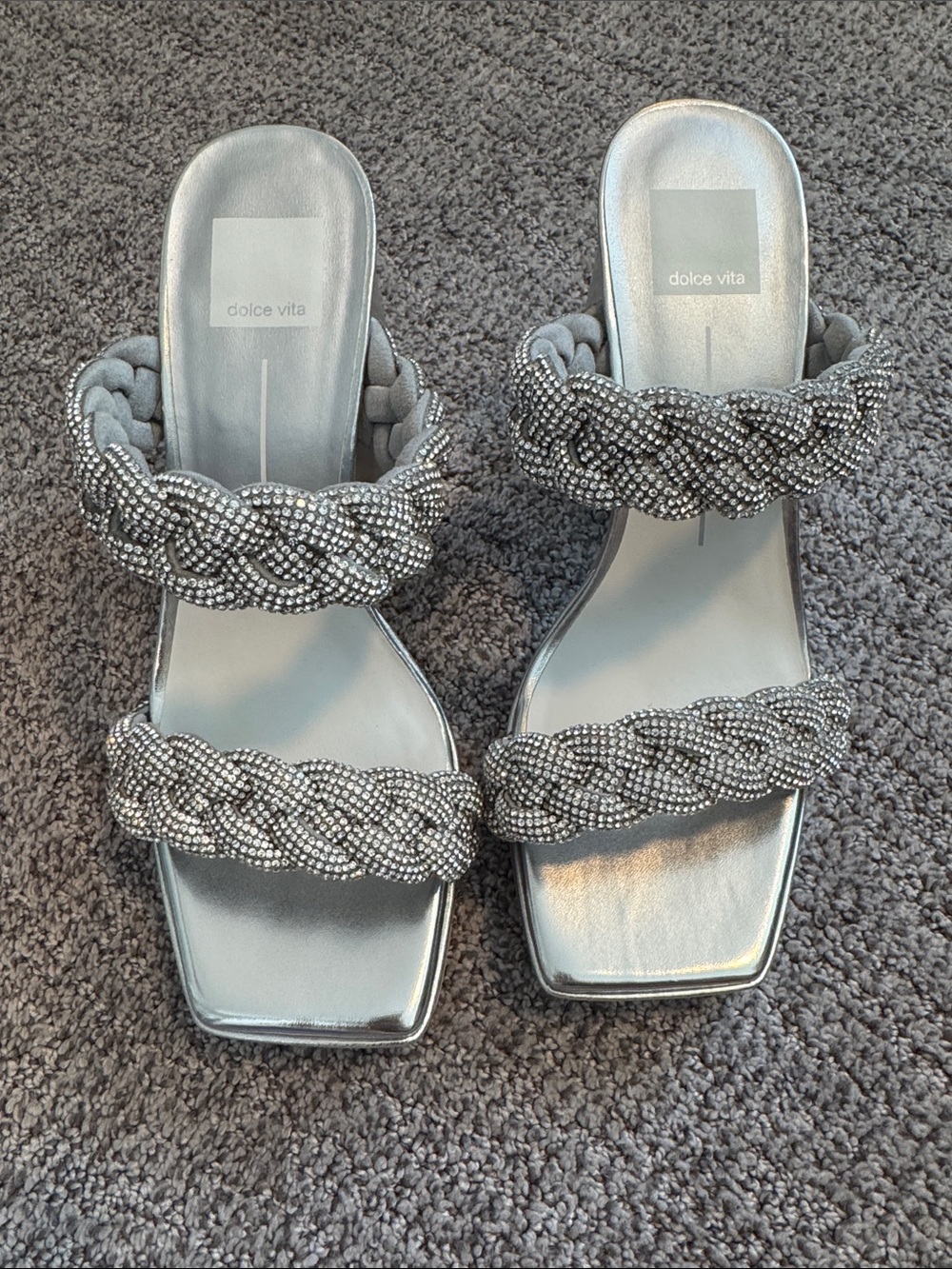 Dolce Vita Silver Ashby Sandals
